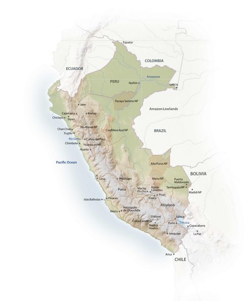 Peru Landkarte