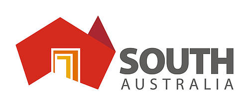 Logo South Australia, rot orange