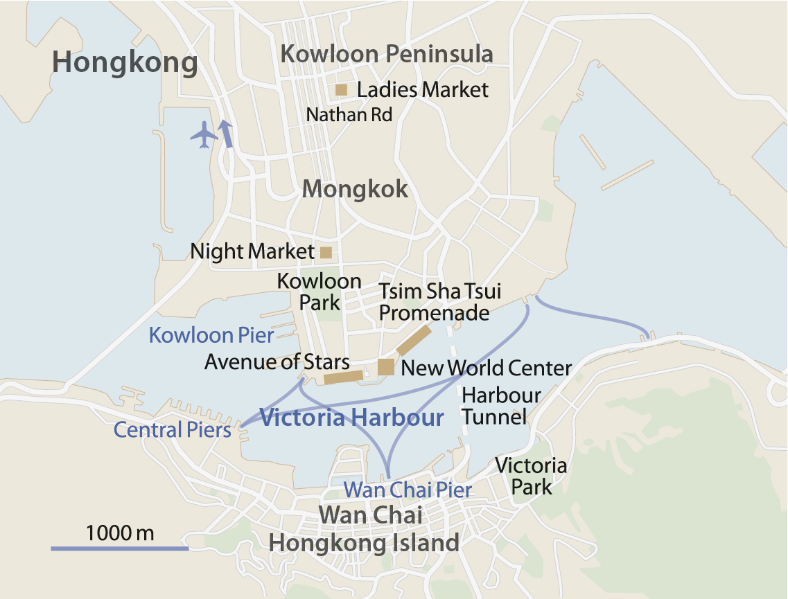Hongkong Stadtkarte